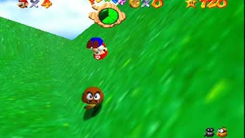 The Wrath of Goombas in Super Mario 64 (Gameshark Code)
