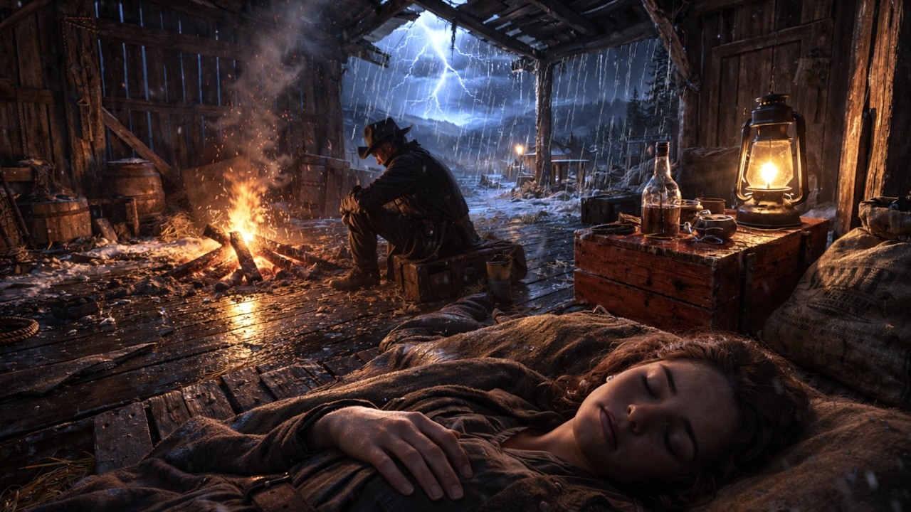 Feeling Cold in the Middle of a Rainstorm Accompanied by Thunder, Taking Shelter Arthur & Abigail