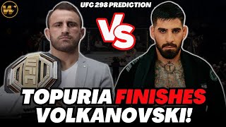 Ilia Topuria WILL KNOCK OUT Alexander Volkanovski | UFC 298 Official Prediction