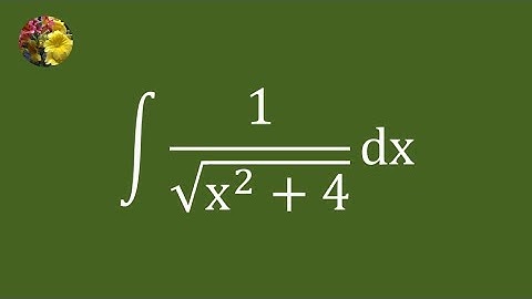2nd method to evaluate the indefinite integral using a rare technique (Mis-6A)