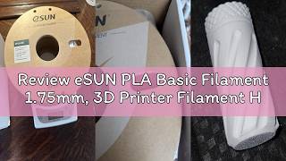Review eSUN PLA Basic Filament 1.75mm, 3D Printer Filament High Speed PLA for Fast Printing, 1KG Spo