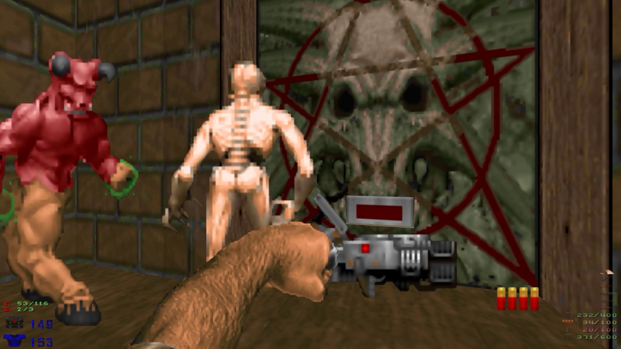 Doom 2 Plutonia 2 - MAP31 Cybernation - UV All Secrets - 1440p 60fps games people play