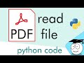 Read PDF File | Python Simple Tutorial | #Shorts