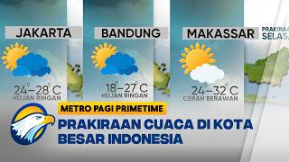 Download lagu Prakiraan Cuaca Hari ini, Sejumlah Kota Besar Diguyur Hujan Ringan - [Metro Pagi Primetime]