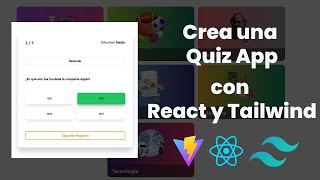 Cómo crear una Quiz App con React y Tailwind paso a paso |  Práctica para principiantes