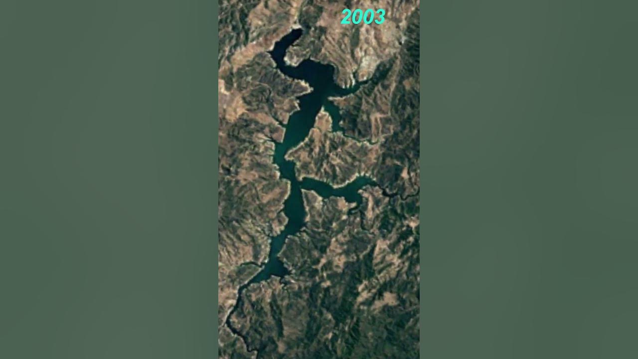 Water Level in Lake Nacimiento in 2023 shorts timelapse 