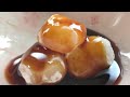 Eating Japanese food Mochi "Kuromitsu mochi" (ASMR)