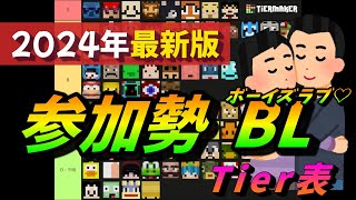 2024年最新版】50人クラフトBLティア表 ~総勢85人を腐女子妄想で汚し