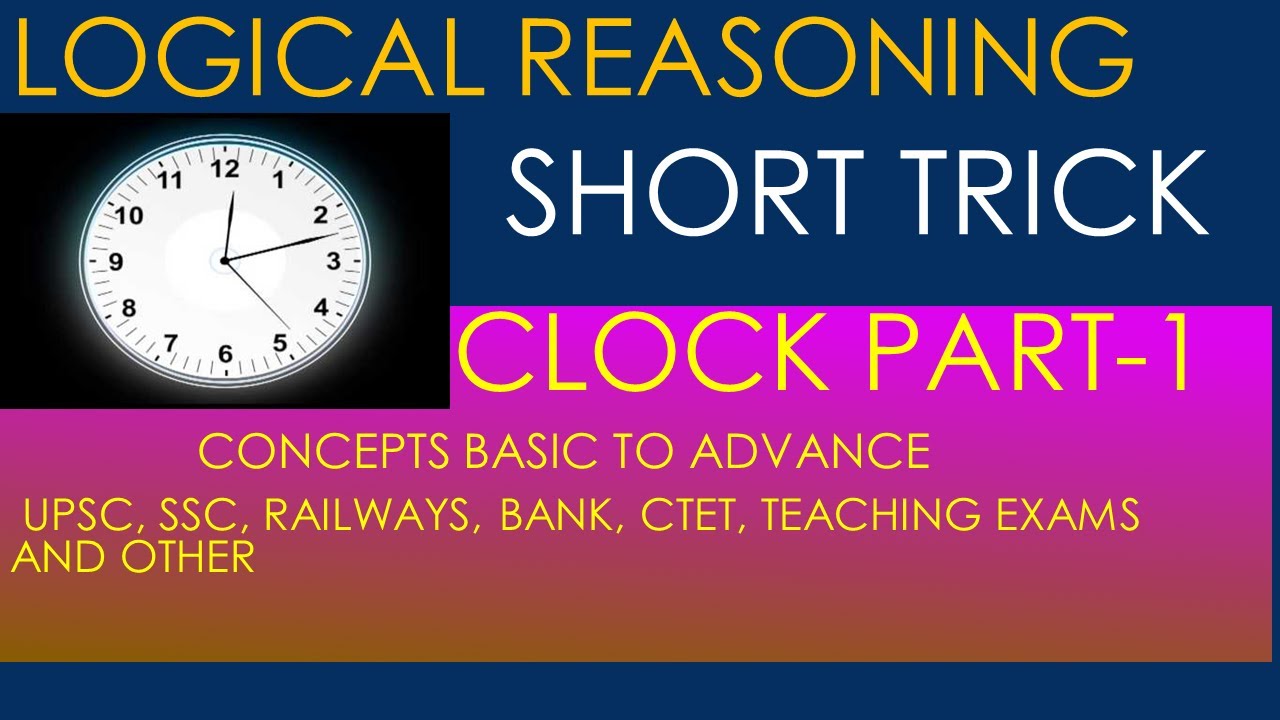 Clock | Clocks Reasoning Tricks | Clock Reasoning/Math/Trick/In Hindi/solution/problems/questions