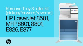 Remove the Tray 3 roller kit (pickup/forward/rev) | HP LaserJet 8501, MFP 8601, 8801, E826, E877