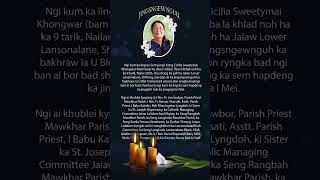 Jingsngewnguh na ka ïing ka sem jong i Kong Cicilia Sweetymai Khongwar (Bam kwai ha dwar U Blei)