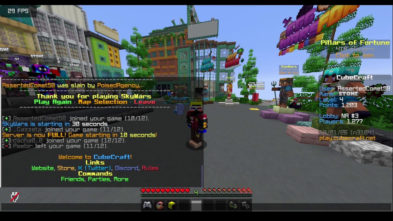 PLAYING MINECRAFT CUBECRAFT ON JAVA!!