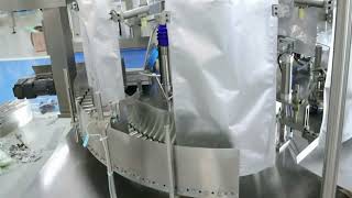Snack Bags Premade Pouches Filling And Sealing Machine Max Bag Width 400Mm