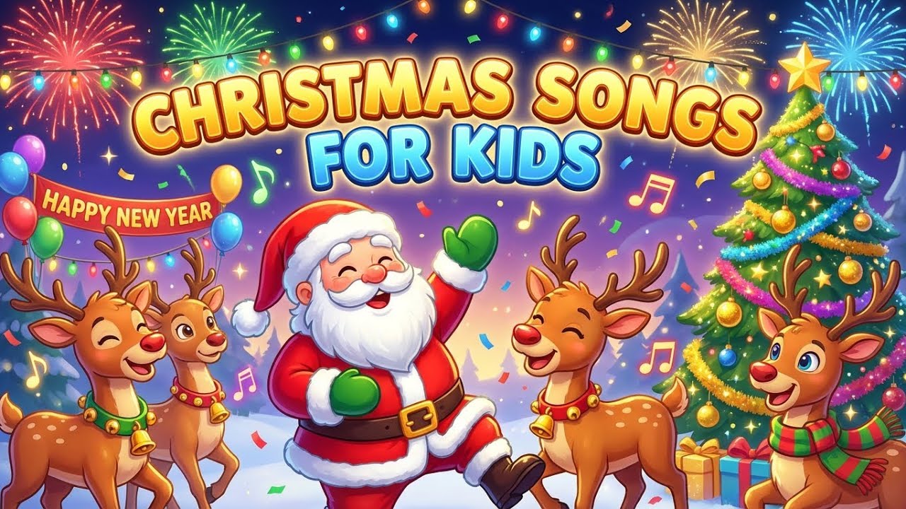 Christmas Songs for Kids 🎄🎅 Fun Holiday Music Playlist #christmassongs ...