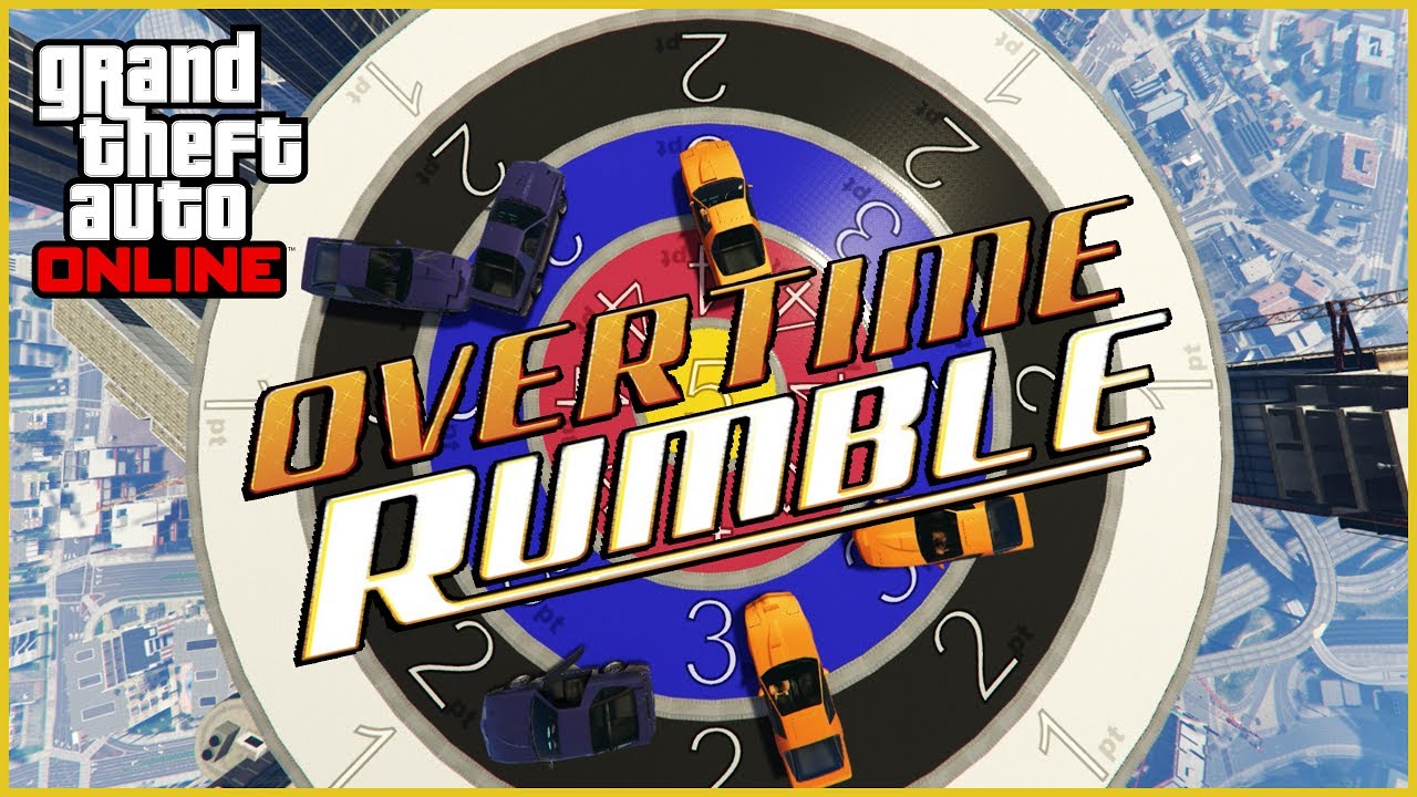 Gta 5 Online Funny Moments - Car Darts! (Overtime Rumble Adversary Mode
