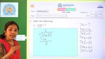 21ST DEC DEL, TN, KN CLASS III MATHS AMAZING ASSIGNMENT 5 KEY