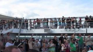 Salty Dog Cruise 2016 sail away toast