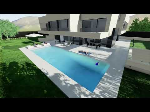 Designing a villa and garden with EDIFICIUS - ARCHITECTURAL BIM software
