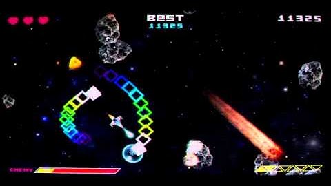 New gameplay from my Asteroids game made with Construct2