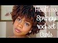 Heatless Rod Set Curls on Natural Hair