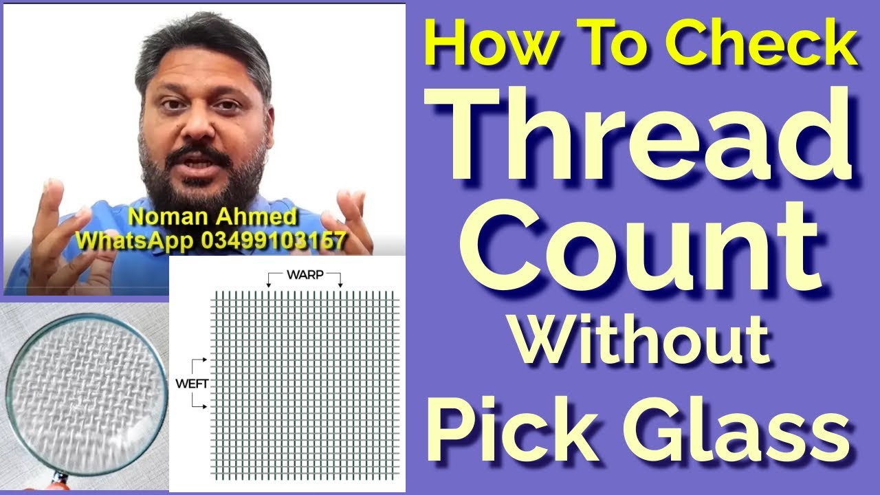 How To Check Thread Count Of Fabric Without Laboratory & Pick Glass READ  DESCRIPTION FOR DISCLAIMER 