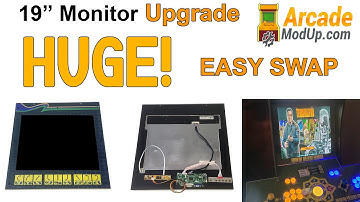 Arcade1Up 19 inch Monitor Mod   Simple Swap