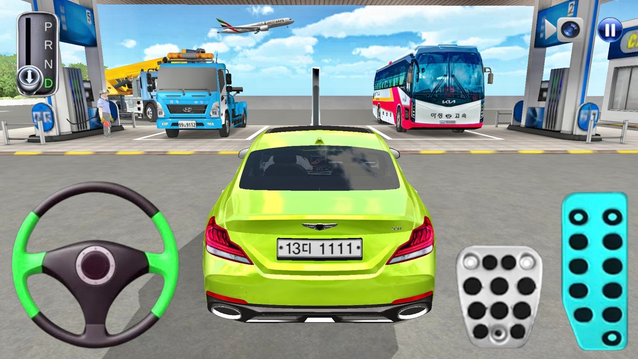 New Green Mercedes Stuck At Highway Gas Station - 3D Driving Class Android Gameplay - 2026 Game