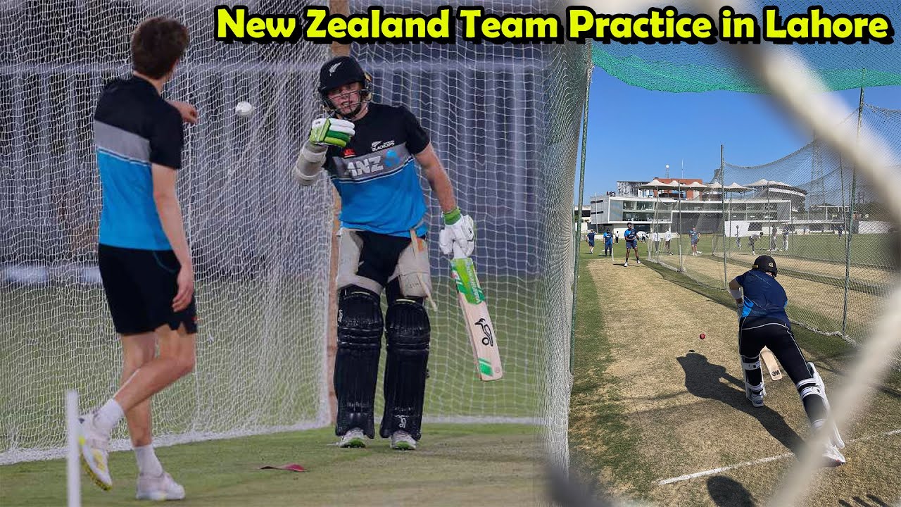 New Zealand cricket Team Practice in Lahore | Trendies Info