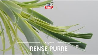 Hvordan rense purre