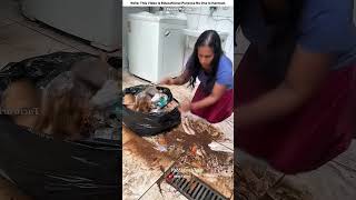 Girl Cleans Entire Room in Minutes Before Parents Arrive 😲🧹#shorts