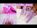 ✨PURPLE OMBRE POLYGEL NAILS USING MODELONES POLYGEL | How To Ombre with Polygel