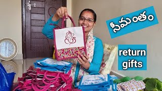 Ep#7 #seemantham #returngifts #gifts #giftingideas Seemantham Return Gifts || #mrAndMrsLeelaVlogs