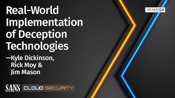 Real World Implementation of Deception Technologies