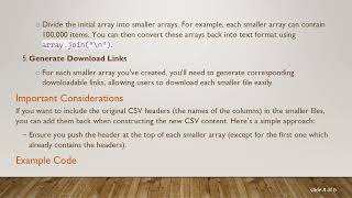 Efficiently Split Large CSV Files into Manageable Chunks with JavaScript and React Net Worth