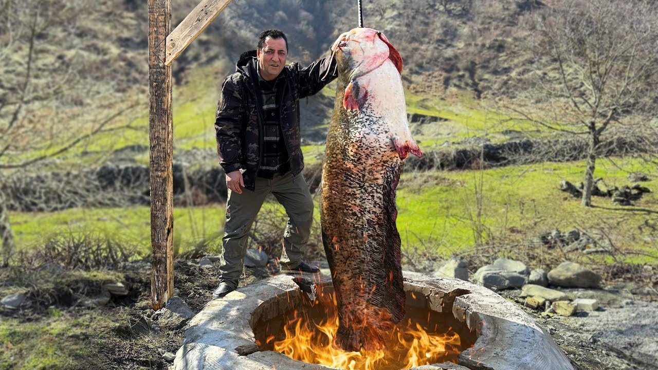 150 kg fetter Widder bis in die Nacht geröstet! Knusprige Haut bedeckt saftiges Fleisch! SO GUT!