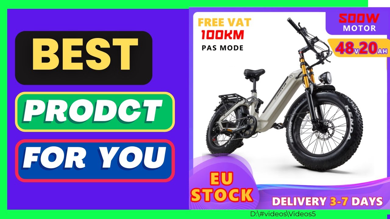 [ Ship Form EU ] CEAYA A20PRO Electric Bike 20" Fat Tire E-Bike 48V 20Ah