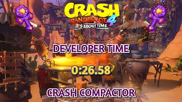 Crash 4 Developer Times: Crash Compactor In 0:26.58