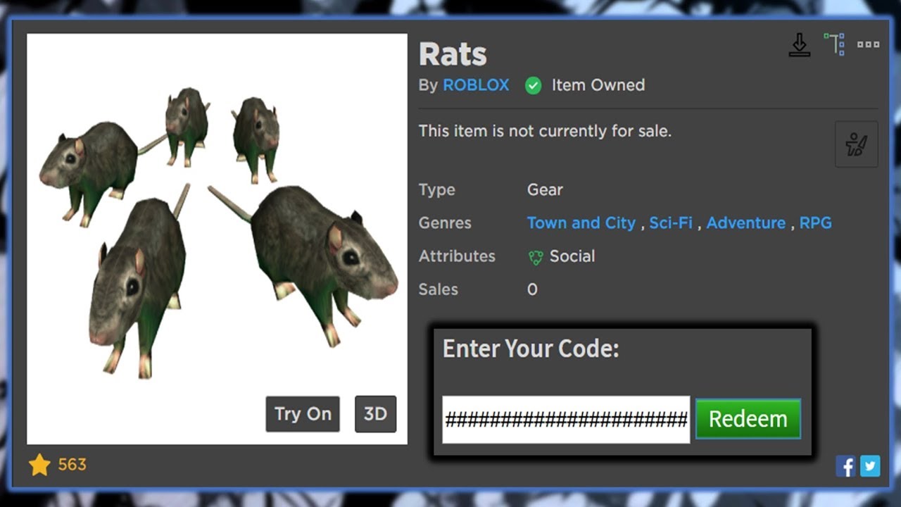 Secret Stranger Things Rats Promo Code Redeem Now Youtube - promo code how to get the horde of rats roblox youtube