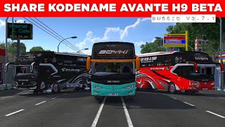 SHARE‼️KODENAME AVANTE H9 TRONTON BETA MN X RPC X MANS GAMING || BUSSID