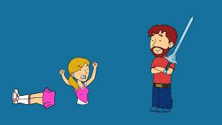 Grown-up Timmy cuts his half-sister in half