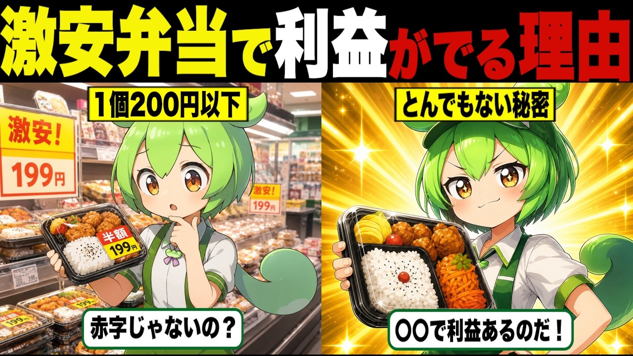 How Extremely Cheap Bento Boxes Still Turn a Profit [Zundamon