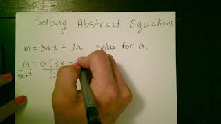 Solving Abstract Equations