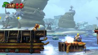 Donkey Kong Country Tropical Freeze - Seashore War 6-2 100% Walk Through