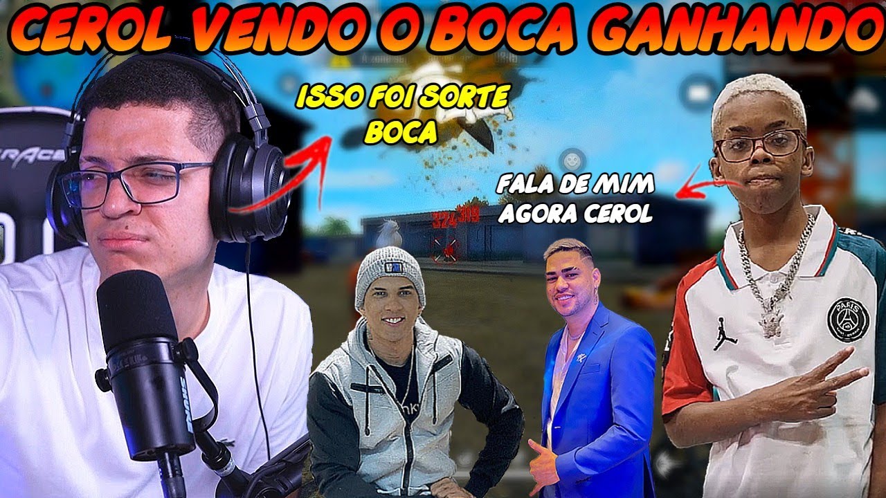 🤩CEROL NÃO ACREDITOU NA VIRADA QUE O BOCA FEZ NA RANQUEADA APOSTADA🤩ft RACHA E HUDSON🤩
