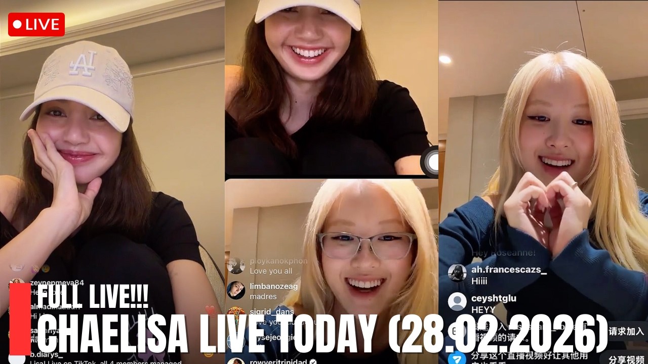 🔴 [АНГЛИЙСКИЕ СУБТИТРЫ] Полное видео! Лиза выходит в прямой эфир в Instagram с Розе | LISA Live (...