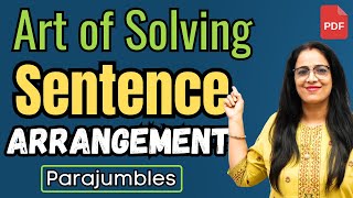 Sentence Arrangement for Beginners || Tricks , PQRS, Parajumbles || SSC CGL 2023 || By Rani Ma'am