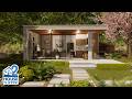 Concrete Home with an Outdoor Bath - House Flipper 2 Sandbox Mode