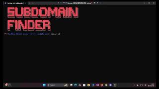 Tools Subdomain Finder