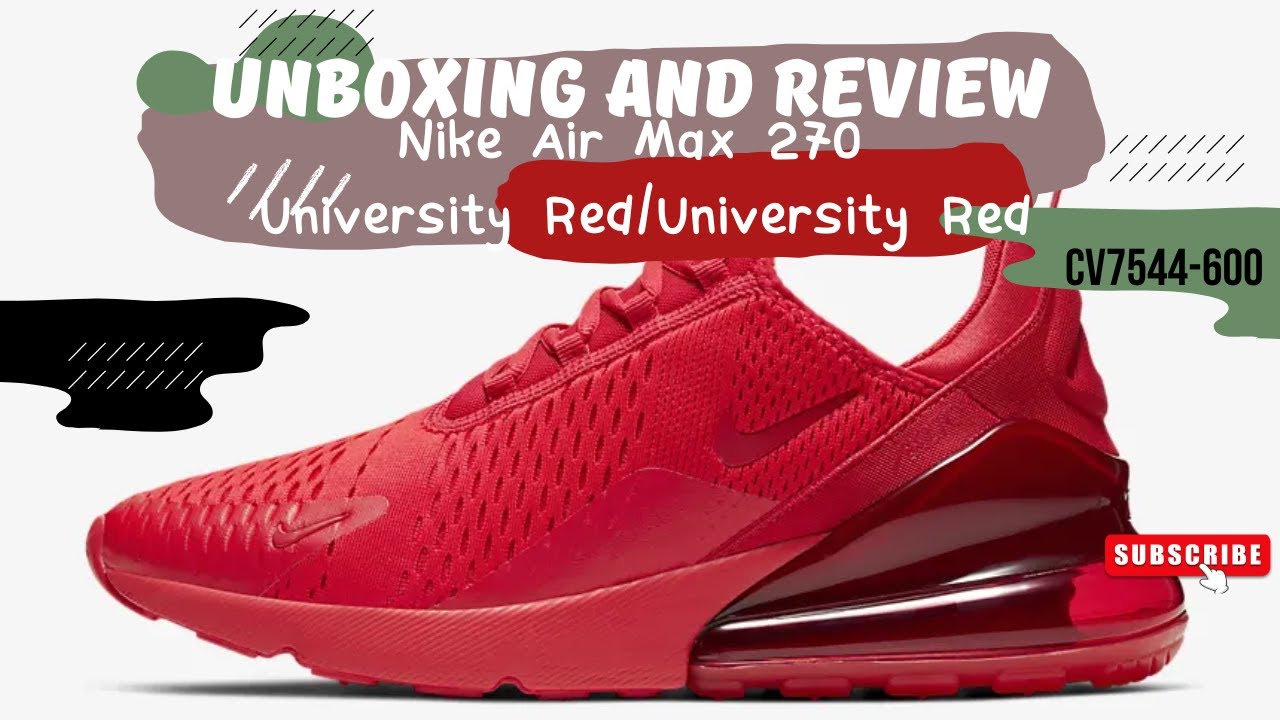 red nike shoes air max 270