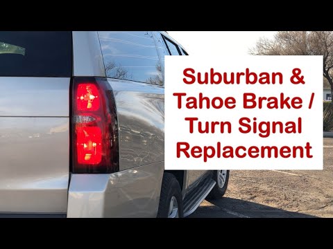 Suburban and Tahoe Brake Light and Rear Turn Light Replacement with LEDs